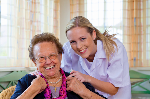 home care of the old lady